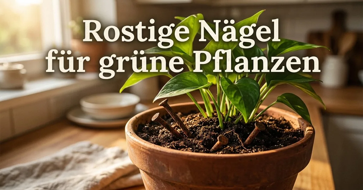 Rostige Nägel in der Blumenerde: Nutzen und Wirkung des alten Gärtner-Hausmittels