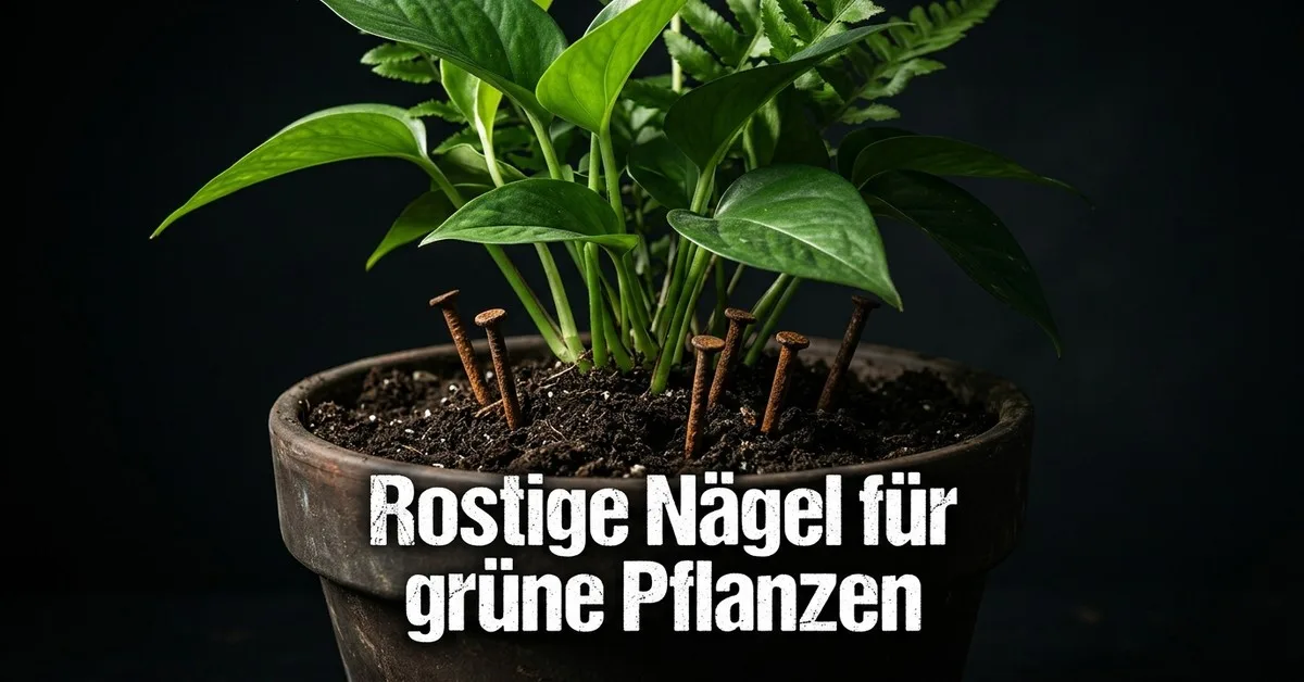 Rostige Nägel in der Blumenerde: Nutzen und Wirkung des alten Gärtner-Hausmittels