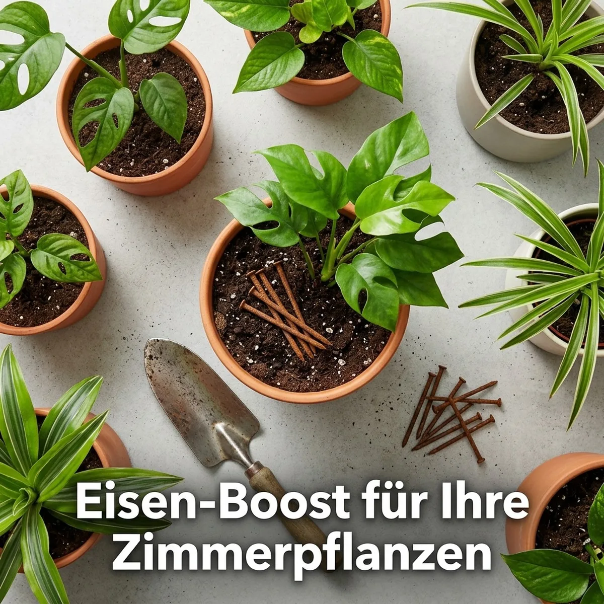Rostige Nägel in der Blumenerde: Die Wirkung von Eisenoxid auf Zimmerpflanzen