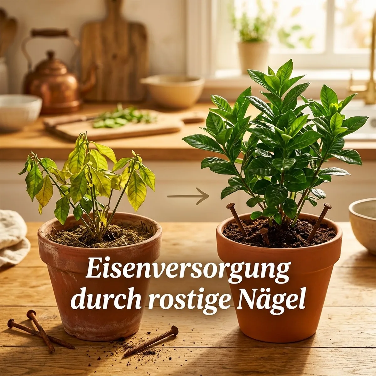Warum Gärtner rostige Nägel in die Blumenerde stecken: Die wissenschaftliche Erklärung