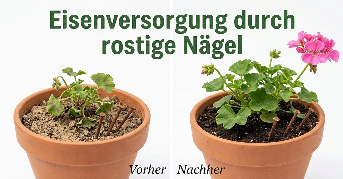 Warum Gärtner rostige Nägel in die Blumenerde stecken: Die wissenschaftliche Erklärung