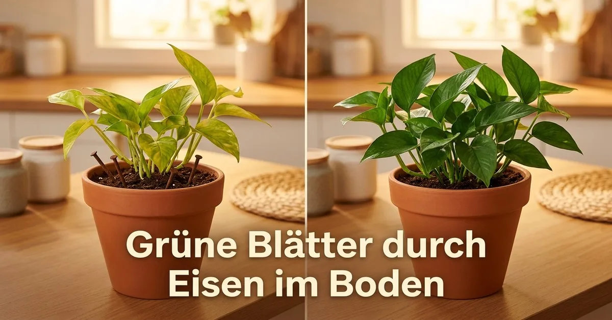 Wie rostige Nägel in der Erde das Pflanzenwachstum beeinflussen